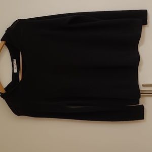 Kokun 100%black cashmere hoodie large